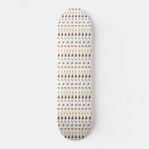 Söt hund mönster-design för hundälskare - vit mini skateboard bräda 18,5 cm