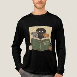 Söt Hund som Läser Bok Älskare T-shirt