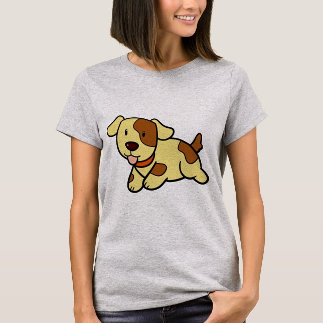 Söt hund T-shirt (Framsida)