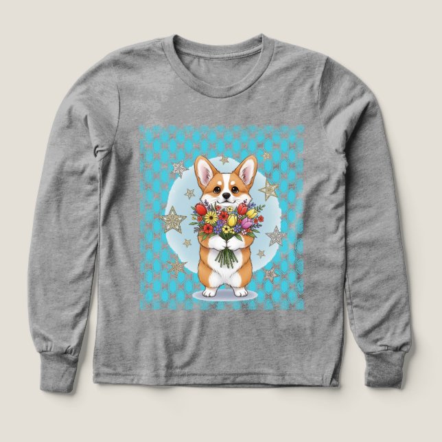 söt hund t shirt (Design framsida)