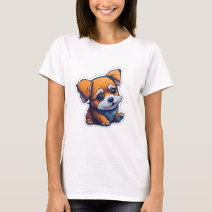 söt hund t shirt