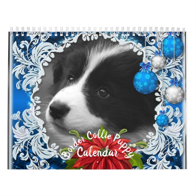 Söt Hund Valp Till Vuxenhet Jul Kalender (Omslag)