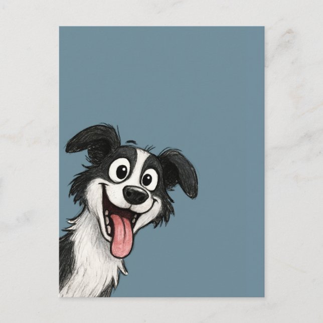 Söt Hund  Vykort (Framsida)