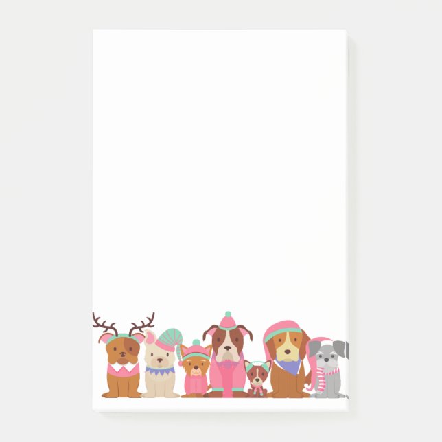 Söt hundar post-it block (Framsida)