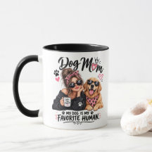 Söt hundmamma golden retriever kaffefantast