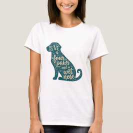 Söt hundmamma & hundpappa present t shirt
