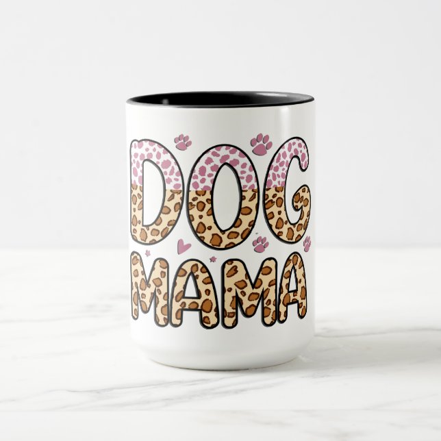 Söt hundmamma mugg (Center)