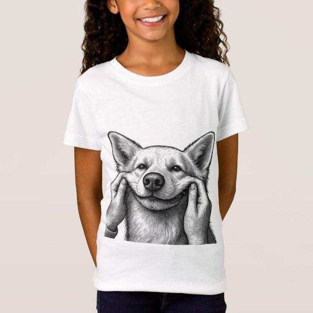 Söt hundmamma/pappa  t shirt (Framsida)