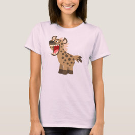 Söt Hungrig Tecknad Hyena Kvinnor T-Shirt