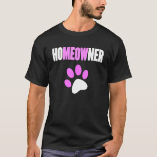 Söt husägarkatt jamar t shirt