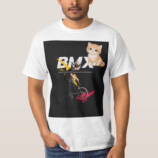 Söt husdjur katt design -tröja t shirt (Framsida)