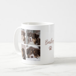 Söt husdjurs hund Anpassad 8 Foto Collage Kaffemugg