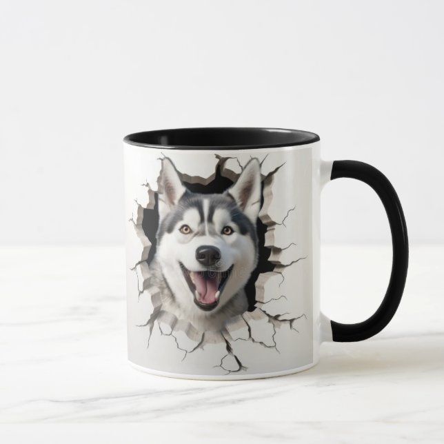 söt husky mugg (Höger)