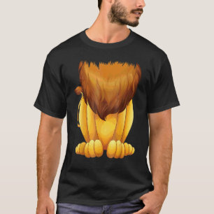Söt huvudlös lejonkostym Halloween Stor kattman T Shirt