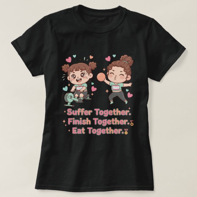 Söt Hybrididrottare Lider Färdig Samma  T Shirt (Design framsida)