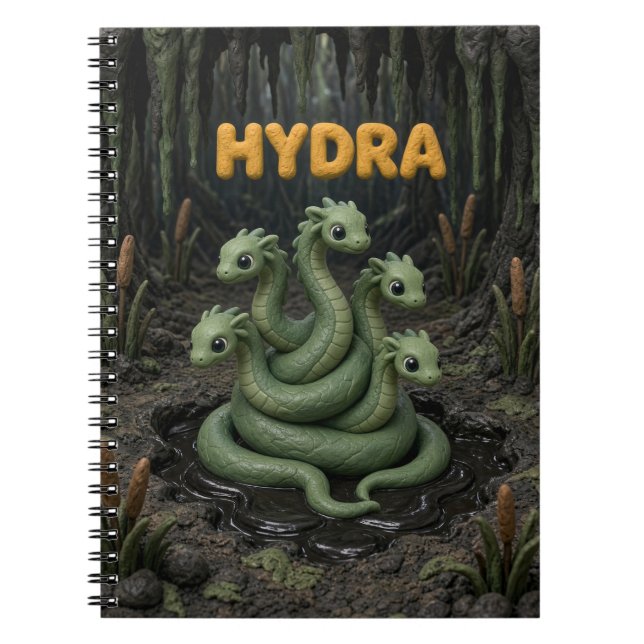 Söt Hydra-bebis, Myttisk Anteckningsbok (Framsidan)