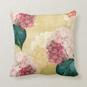 Söt Hydrangea Blommigt Kudde