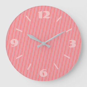 Söt i Dusty Rosa Wall Clock Stor Klocka