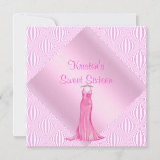 SÖT I INBJUDAN OM ROSA SWEET SIXTEEN