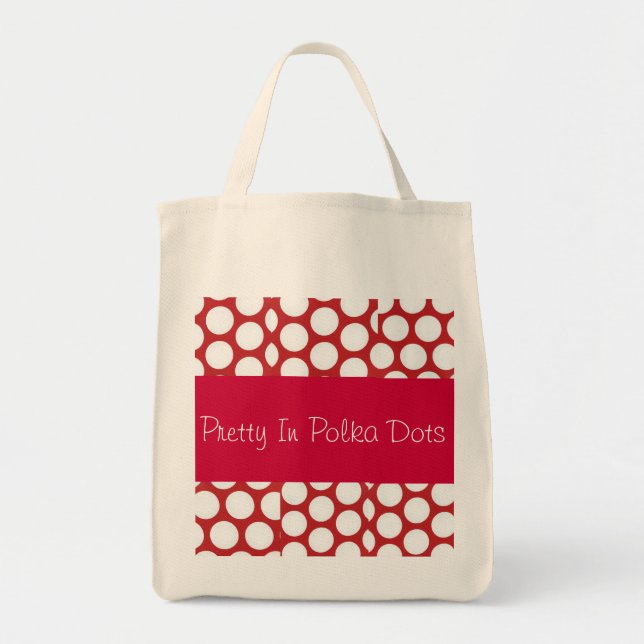 Söt i insamling av Polka dots Tygkasse (Framsidan)
