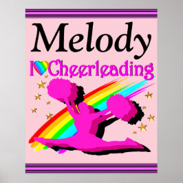 SÖT I KÄRLEK CHEERLEADING PERSONLIG POSTER
