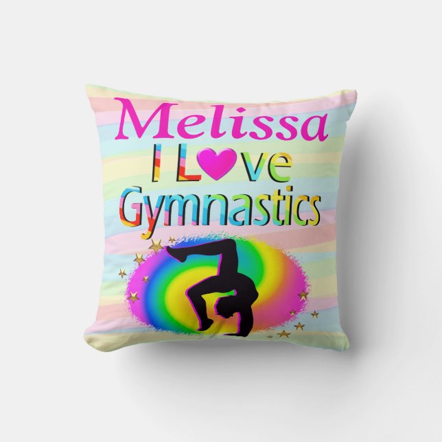 SÖT I KÄRLEK GYMNASTICS PERSONLIG PILLOW KUDDE (Framsida)
