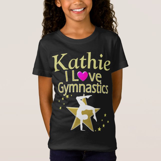 SÖT I KÄRLEK GYMNASTICS PERSONLIG T SHIRT (Framsida)