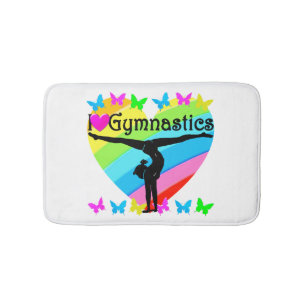 SÖT I KÄRLEK GYMNASTICS RAINBOW DESIGN BADRUMSMATTA