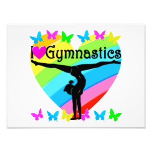 SÖT I KÄRLEK GYMNASTICS RAINBOW DESIGN FOTOTRYCK