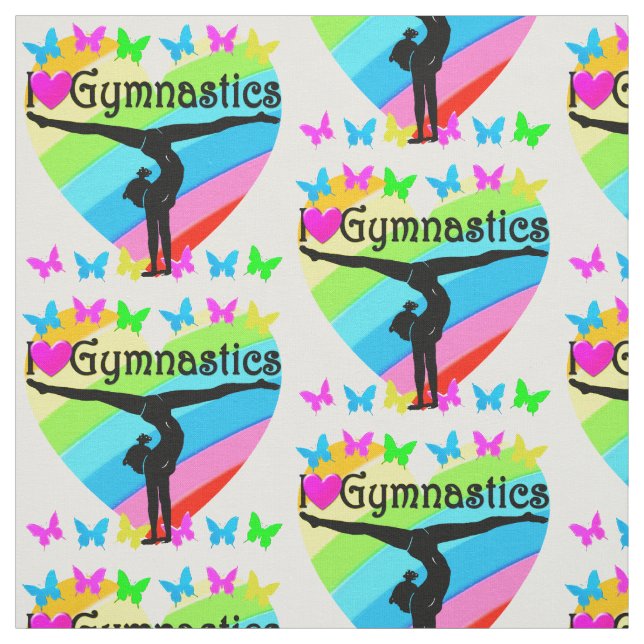 SÖT I KÄRLEK GYMNASTICS RAINBOW DESIGN TYG (Provkarta)