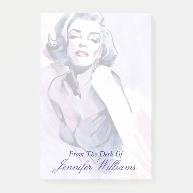 Söt i lilor post-it block (Framsida)