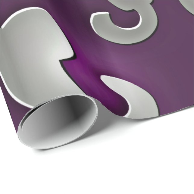 Söt i lilor presentpapper (Rullad Hörn)