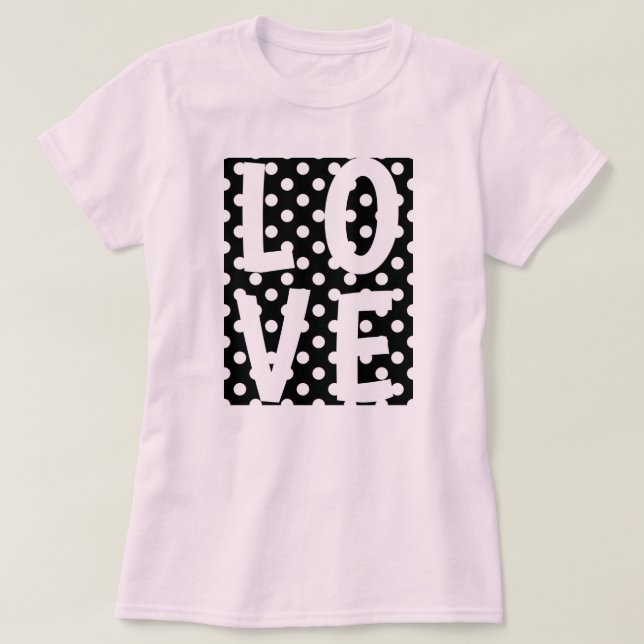 SÖT I POLKA DOTS INSAMLING T-Shirt (Design framsida)