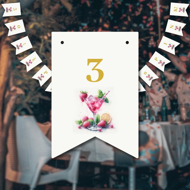 SÖT i ROSA 30ÅRS FÖDELSEDAG FIRANDE Vimplar (Skapare uppladdad)