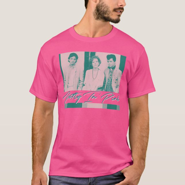 Söt i Rosa 80S Movie Fläkt Design T Shirt (Framsida)