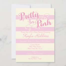Söt i Rosa Baby Shower-inbjudningar Inbjudningar