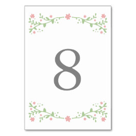 SÖT i ROSA BORDSNUMMER