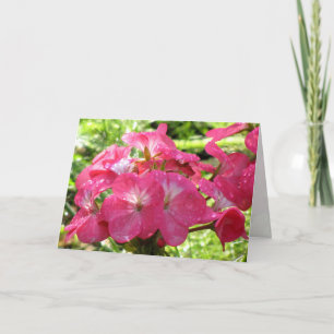 Söt i Rosa Flowers Birthday Önskemål Kort