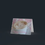 Söt i Rosa födelsedagskort Kort<br><div class="desc">Försenat födelsekort med feminininvidrör</div>