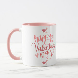 Söt i Rosa Glad Alla hjärtans dag-design Mugg