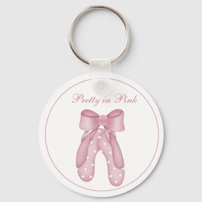 Söt i Rosa Keychain Nyckelring (Framsida)