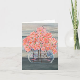 Söt i Rosa, liten, 4 tum x 5,6 tum Kort