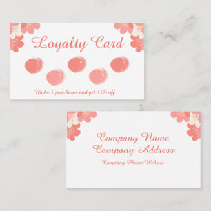 Söt i Rosa Loyalty Card Lojalitetskort