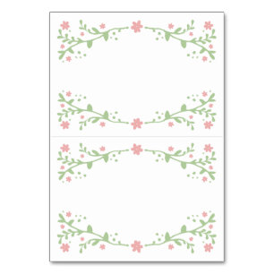 Söt i Rosa Momable Bord Place Cards Bordsnummer