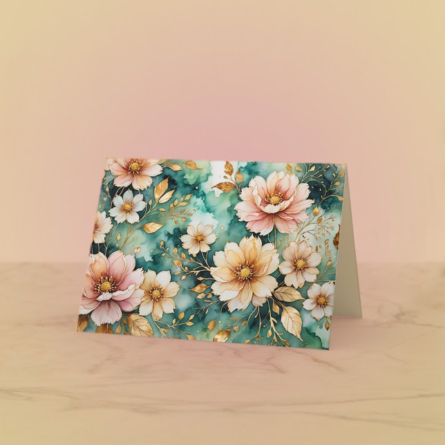 Söt i Rosa Note Card Tack Kort (Skapare uppladdad)