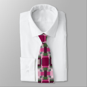 Söt i Rosa och Grönt Färg Slips