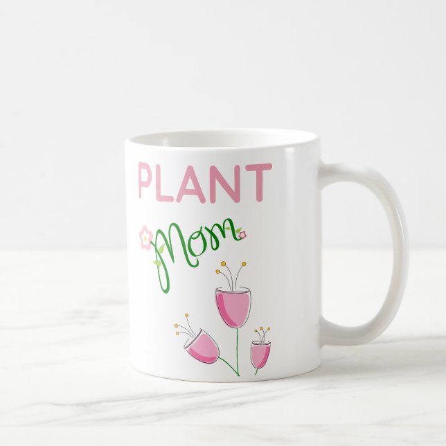 Söt i Rosa Plant Mamma Mugg - gåva till Mamma (Höger)