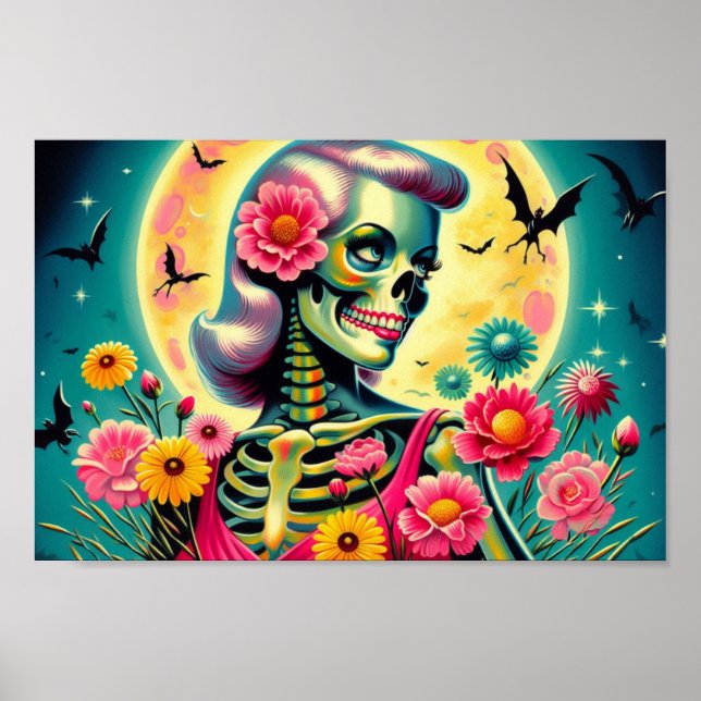 Söt i Rosa poster utskrift (Framsidan)