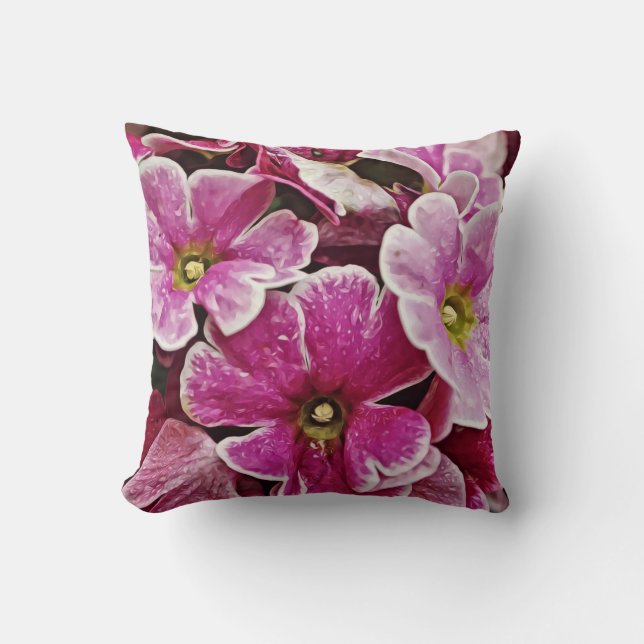 Söt i Rosa Primrose Pillow Kudde (Framsida)