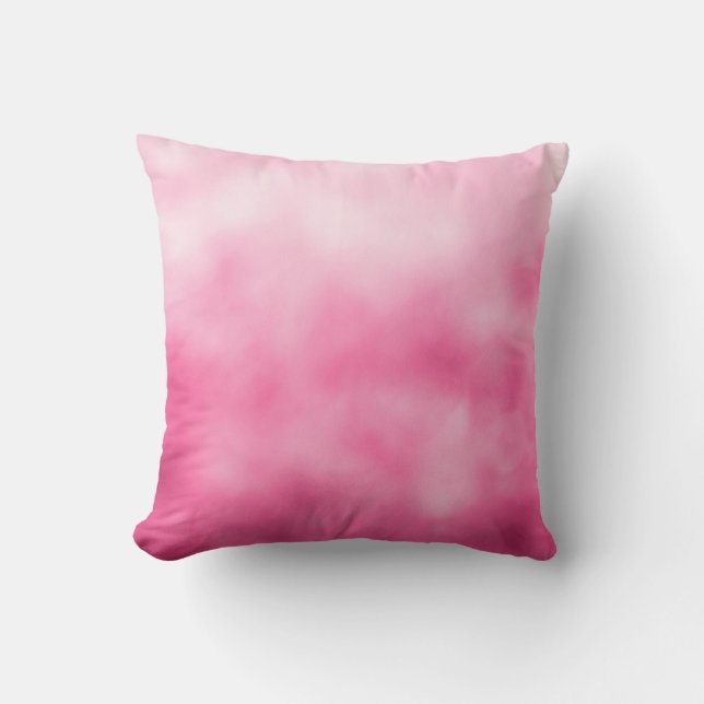 Söt i Rosa Reversible Tie Dye Dekorativ kudde (Framsida)